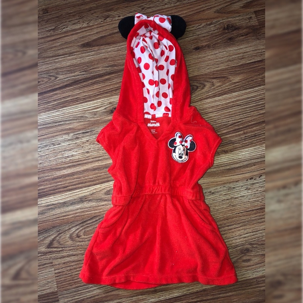 Minnie Mouse Baby Bathing Suit Cover Up 12m